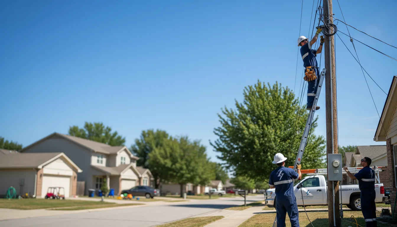 Residential electrician providing installation services in Steens, MS